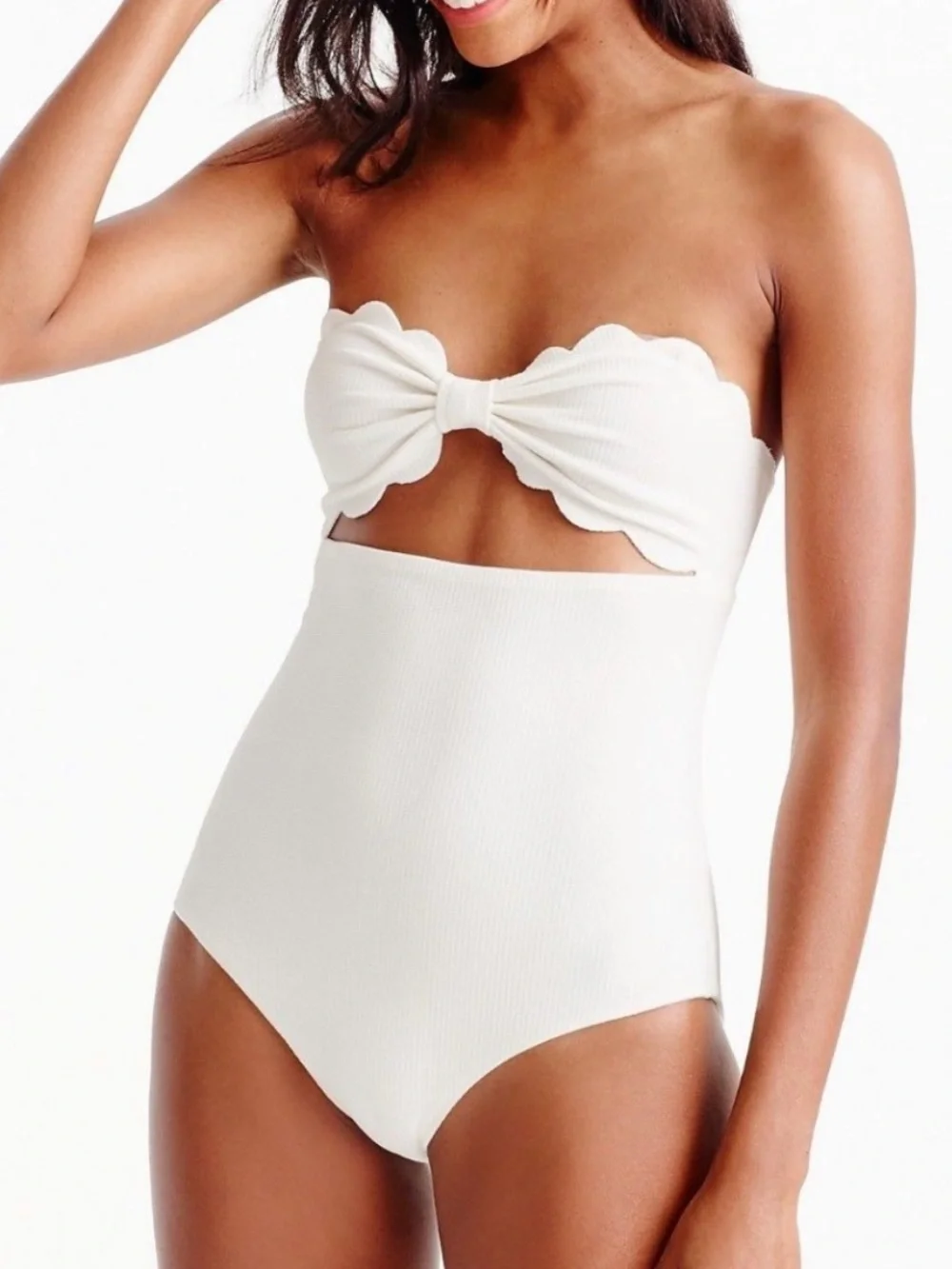 Kate Spade Scalloped Cutout One Piece